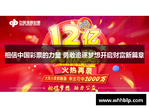 相信中国彩票的力量 勇敢追逐梦想开启财富新篇章