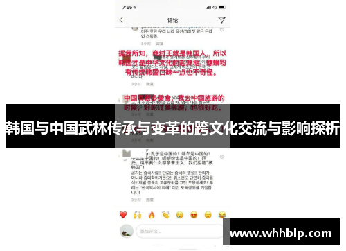 韩国与中国武林传承与变革的跨文化交流与影响探析